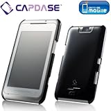 CAPDASE Karapace Protective Case with ScreenGuard for docomo T-01A / Toshiba TG01, Polishe Black, Revised �ץ��ƥ��ƥ��� �ϡ��ɥꥢ���С� �ʥ��ꥹ���롦���ꥢ�� �վ��ݸ���� �դ��� �ݥ�å���֥�å� ������ KPTBTG01-0101