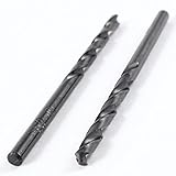 uxcell　ツイストドリルビット　HSS　スプリットポイントチップ　高速度スチール　3.4mmストレートシャンク　ブラック　2個入り