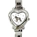 Bouvier Heart Shaped Italian Charm Dog Watch