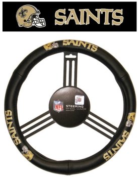 New Orleans Saints NFL Leather Steering Wheel Cover