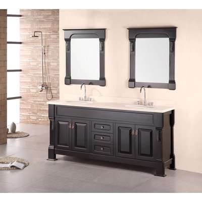 Hanford 72 Double Sink Finish: Espresso