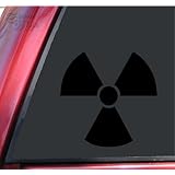 Radiation Symbol Vinyl Decal Sticker - Black