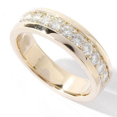 14K Gold 12-Stone Moissanite Men's Ring