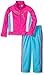 PUMA Little Girls' Jacket and Pant Tricot Set , Pink/Blue, 5