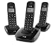 Doro Adapto 3 DECT Digital Cordless Trio Phone Set - Black