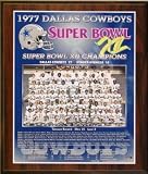 Dallas Cowboys 1977 Super Bowl Champions Healy Plaque
