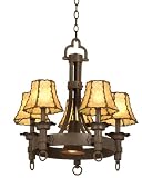 Americana Collection Rustic Six Light Chandelier