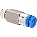 SMC KC Series Brass Self Seal Tube Fitting, Connector, 6mm Tube OD x 1/8" BSPT Male
