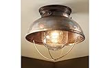 Ceiling Lodge Rustic Country Western, Antique Bronze Lighting, Light Fixture