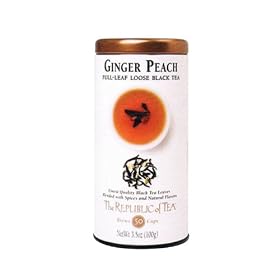 Ginger Peach Tea by The Republic of Tea - 3.5 oz loose, with Caffeine