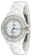 Le Chateau #5801 Women's Mid Size White Ceramic Watch