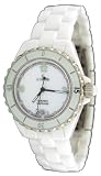 Le Chateau #5801 Women's Mid Size White Ceramic Watch