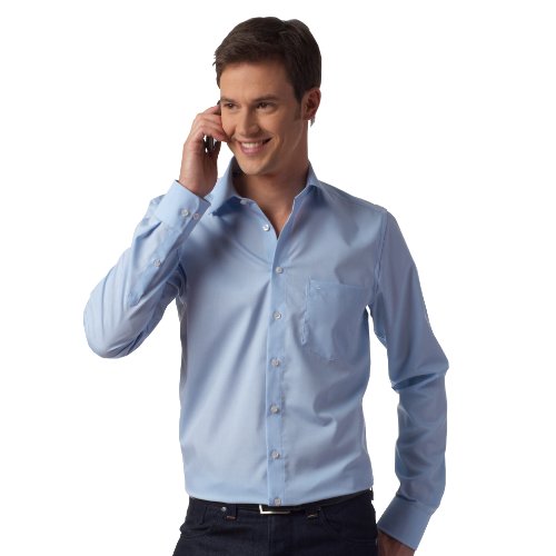 Seidensticker Herren Hemd/ Business 3005, Gr. 42 CM (L), Blau (48 hellblau) Preisvergleich