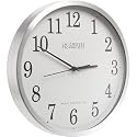 La Crosse Technology WT-3126B Radio Controlled Aluminum Analog Wall Clock