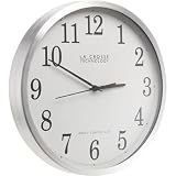 La Crosse Technology WT-3126B Radio Controlled Aluminum Analog Wall Clock