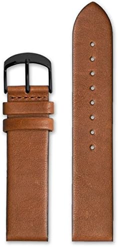 HyperGrand Classic 20MM Honey Brown Leather Watch Strap w/ Black Buckle