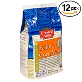 Arrowhead Mills Yellow Corn Meal 100% Organic, 32 Ounce Boxes (Pack of 12)