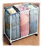 Homz Laundry/Seymour 3 Bin Pvc Mesh Sorter 4549005 Clothes Hampers & Laundry Bags