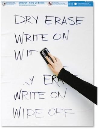 Rediform National Write-On Cling Sheets - 35 Sheet - 27" x 34" - 1 Each - White