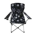 Proteam QS1018 - Contour Quickseat Folding High Back Adults Chair - Black Floral