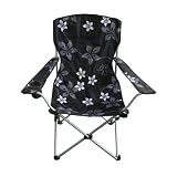 Proteam QS1018 - Contour Quickseat Folding High Back Adults Chair - Black Floral