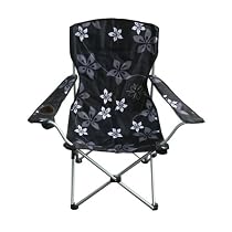 Proteam QS1018 - Contour Quickseat Folding High Back Adults Chair - Black Floral