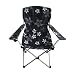 Proteam QS1018 - Contour Quickseat Folding High Back Adults Chair - Black Floral