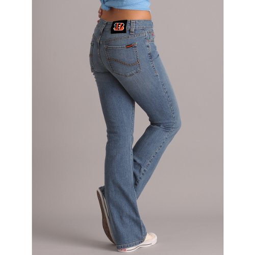 Cincinnati Bengals Women's Cheerleader Boot Jeans - Medium Wash 6x31
