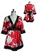 Red Kimono Japan Baby Doll Boho Top