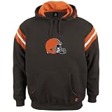 Reebok Cleveland Browns Ladies Orange Giant Logo Full Zip Hoody Sweatshirt