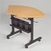1/4 Round Flipper Training Table Color: Mahogany