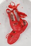 KAMARA Flower Girl Ballet shoes Red BALLET Dance Girls Shoes 4-2X