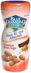 Blue Diamond Almonds Cinnamon Brown Sugar, 8-Ounce Jars (Pack of 6)