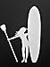 Stand Up Paddle Board SUP Vinyl Decal Sticker|WHITE|Cars Trucks Vans SUV Laptops Wall Art|5.5