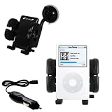 Apple iPod Video (30GB) Flexible Auto Windshield Holder with Car Charger - Uses Gomadic TipExchange