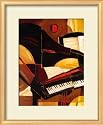 Abstract Piano Framed Art Poster Print by Paul Brent, 19x23