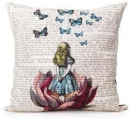 KETM Unique Design Cotton Linen Throw Pillow Cases Cushion Covers, 18" x 18