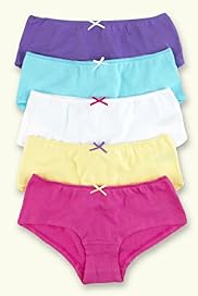 5 Pack Pure Cotton Assorted Bow Shorts