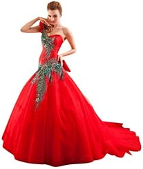 High-Low-Hem Lace Applique Crystals Crystal Beaded Chiffon/Taffeta/Tulle Bridesmaid Dress/Prom Dress 