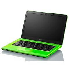 Sony Vaio CA3S1E/G 35,6 cm (14 Zoll) Notebook (Intel Core i3 2330M, 2,2GHz, 4GB RAM, 500GB HDD, AMD HD 6470M, DVD, Win 7 HP) gr�n