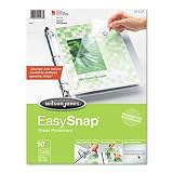 Wilson Jones 21437 - Easysnap Sheet Protector, 10/Pack-WLJ21437