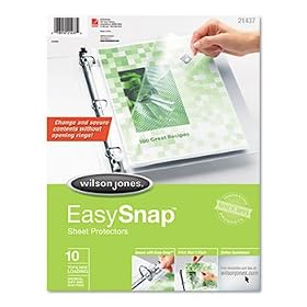 Easysnap Sheet Protector, 10/Pack