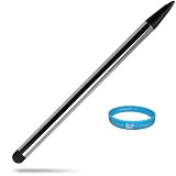 Premium Silver Stylus Pen with Dual Tip for Acer Iconia Tab A500-10S16u 10.1-Inch Tablet Computer + SumacLife TM Wisdom Courage Wristband
