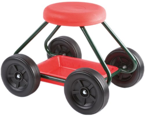 Wenko 5857010500 Gartenrollsitz - mit Ablage, Metall-Kunststoff, 39.5 x 40.5 x 53 cm, grün-rot Wenko 5857010500 Gartenrollsitz - mit Ablage, Metall-Kunststoff, 39.5 x 40.5 x 53 cm, grün-rot