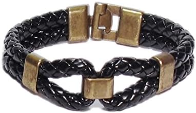AUTHENTIC HANDMADE Leather Bracelet, Men Women Wristbands Braided Bangle Craft Multi [SKU002124]