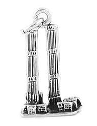 Sterling Silver New York Twin Towers Charm