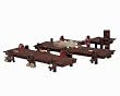 Lemax Plymouth Corners Village Wooden Docks 2-Piece Landscaping Set #14642