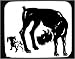 Decorated Mouse Pad with dog, anger, insult, black
