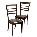 2-pc. Crystal Dining Room Chair Set - Black