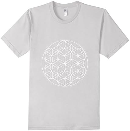 Men's Sacred Geometric Geometry Golden Ratio Circle Large Silver